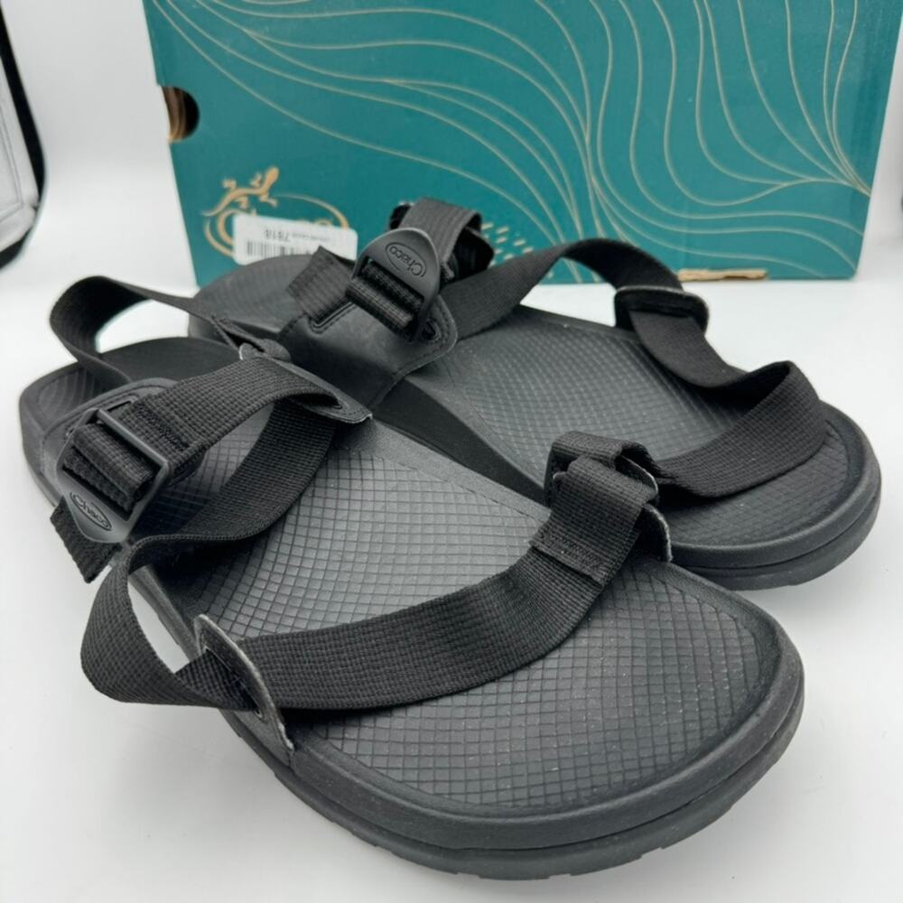 Chaco Lowdown Sandal Men's 13 Black Solid Customized Fit Lightweight JCH107109